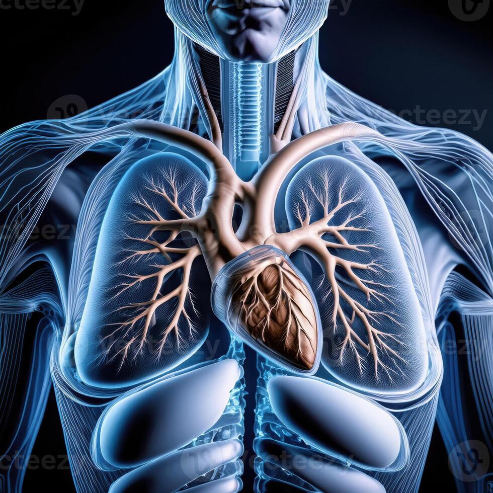 ct scan of the chest showing intricate XRAY photo