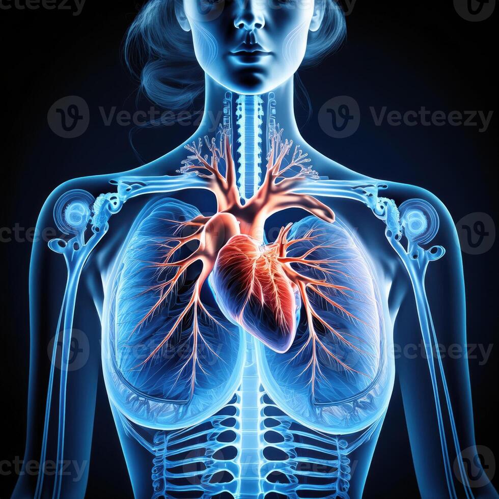 ct scan of the chest showing intricate XRAY photo