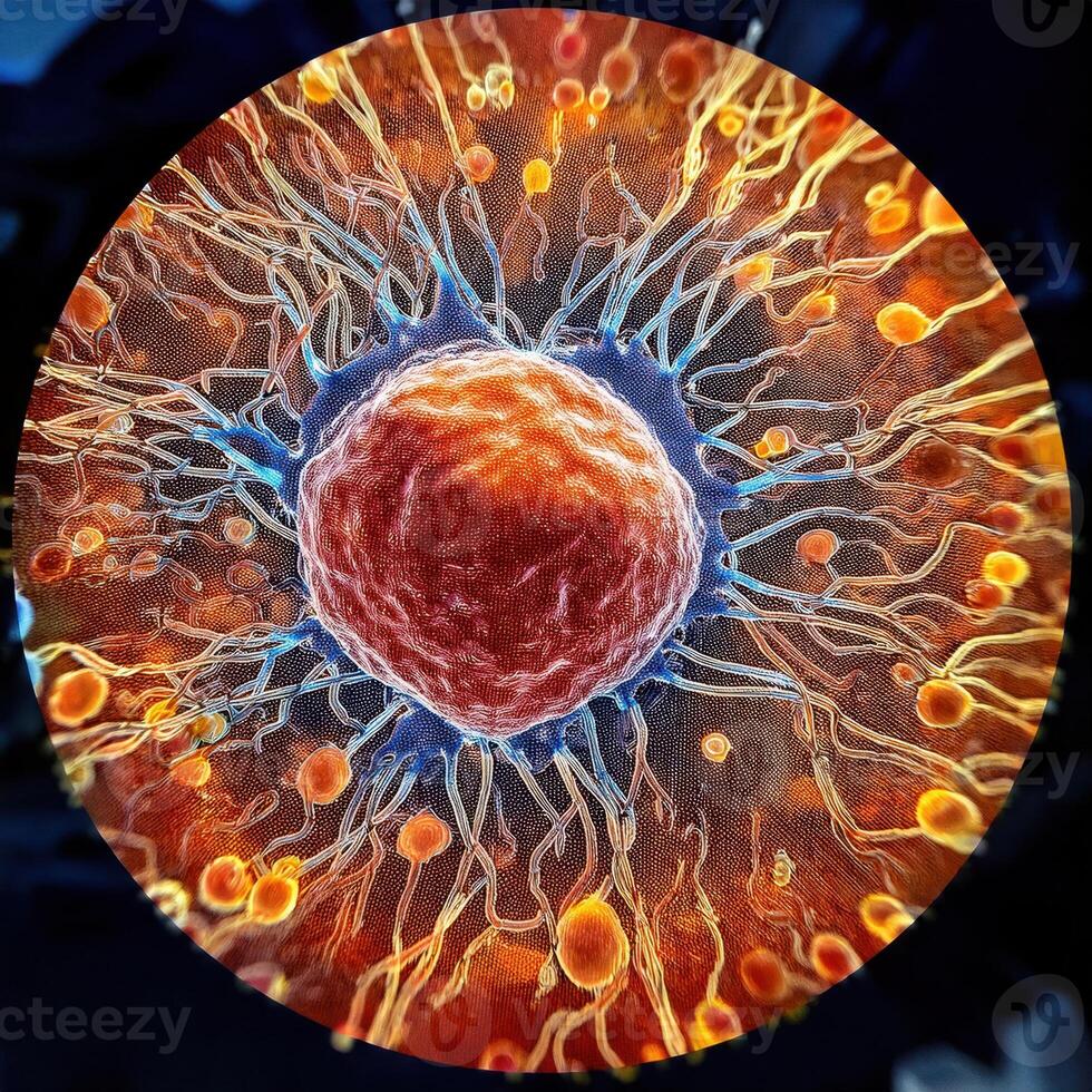 Microscopic World A Glimpse into the Intricate Beauty of Life photo