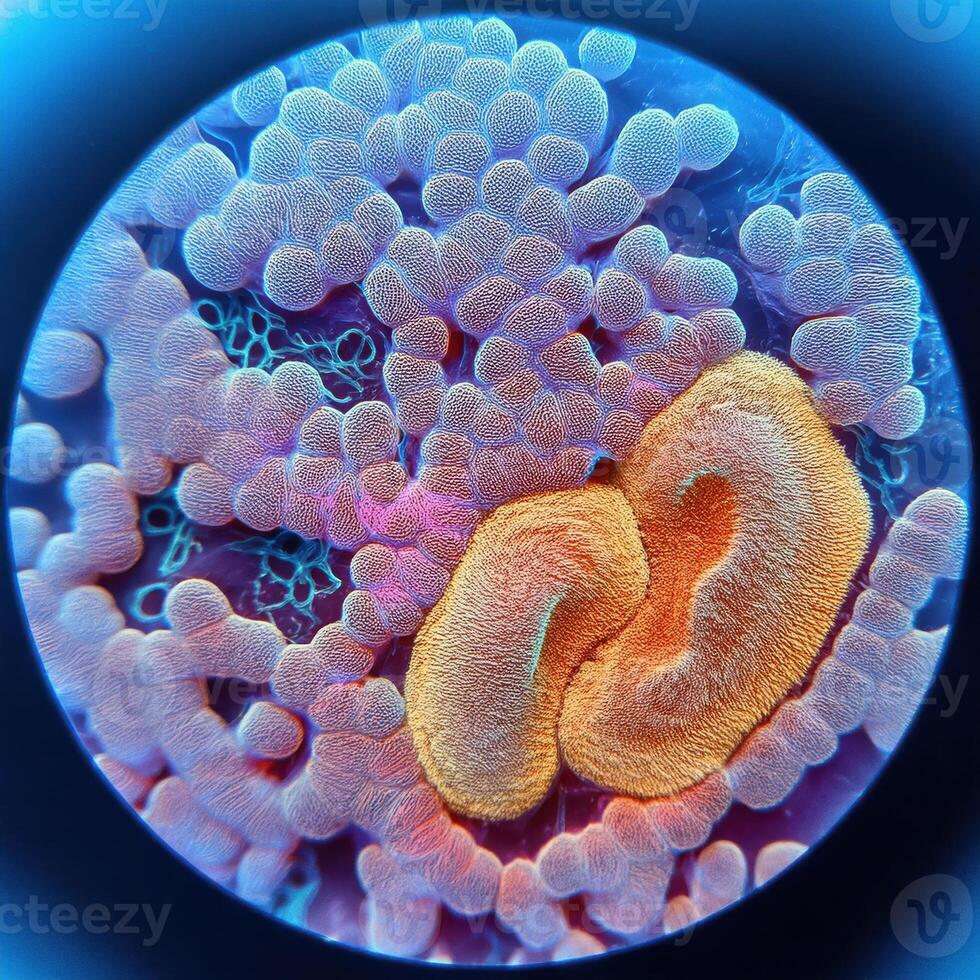 Microscopic World A Glimpse into the Intricate Beauty of Life photo