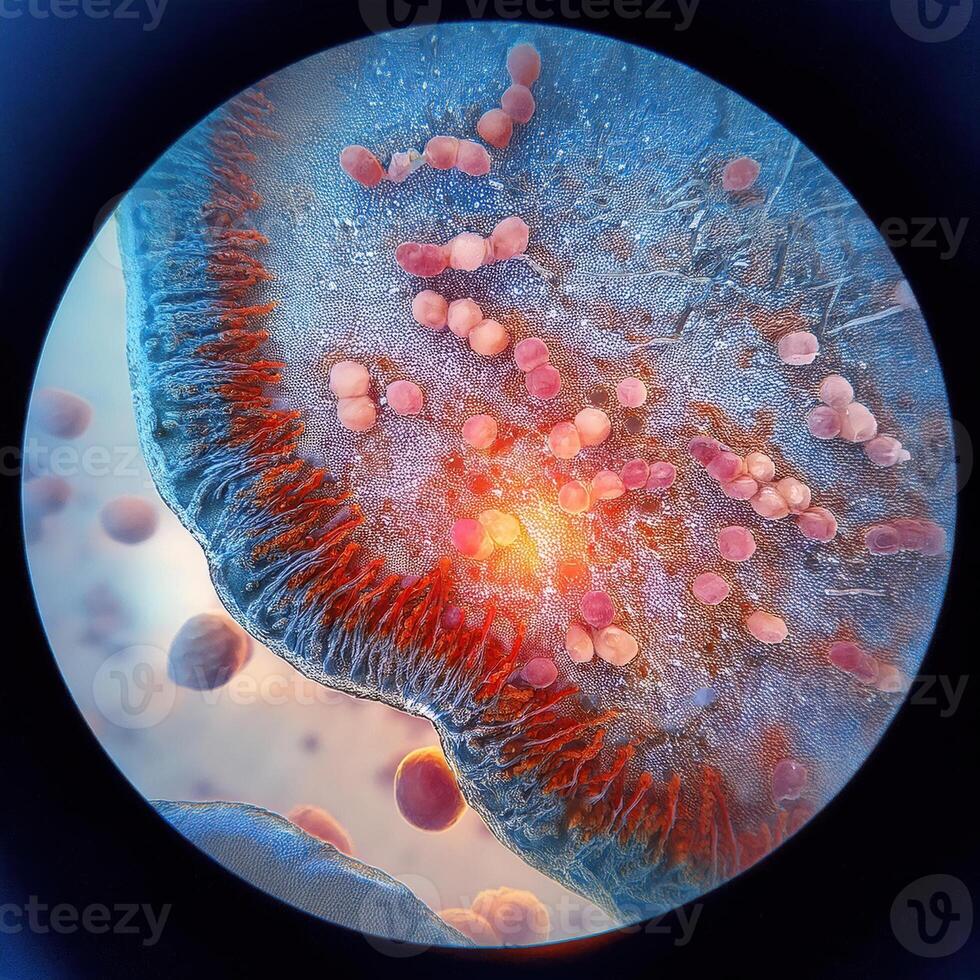 Microscopic World A Glimpse into the Intricate Beauty of Life photo