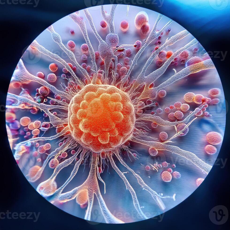 Microscopic World A Glimpse into the Intricate Beauty of Life photo