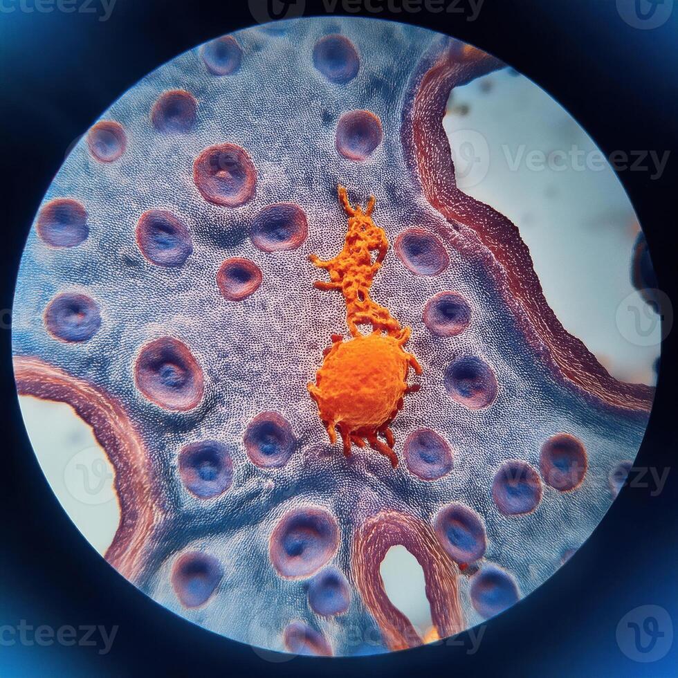 Microscopic World A Glimpse into the Intricate Beauty of Life photo
