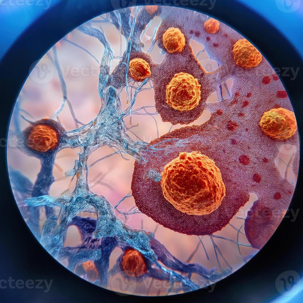 Microscopic World A Glimpse into the Intricate Beauty of Life photo