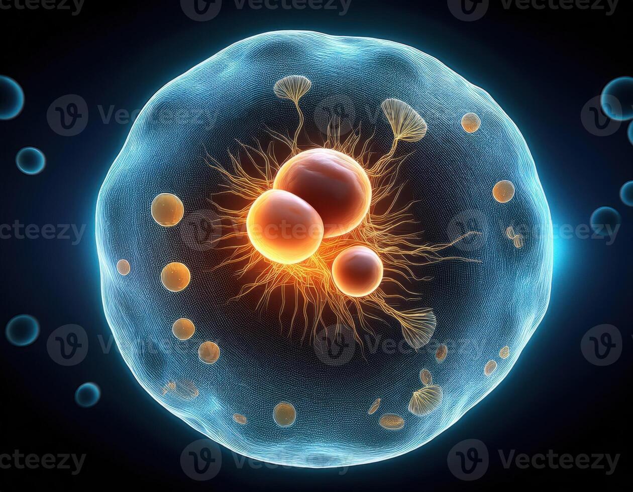 Microbiology Cell Division Illustration photo