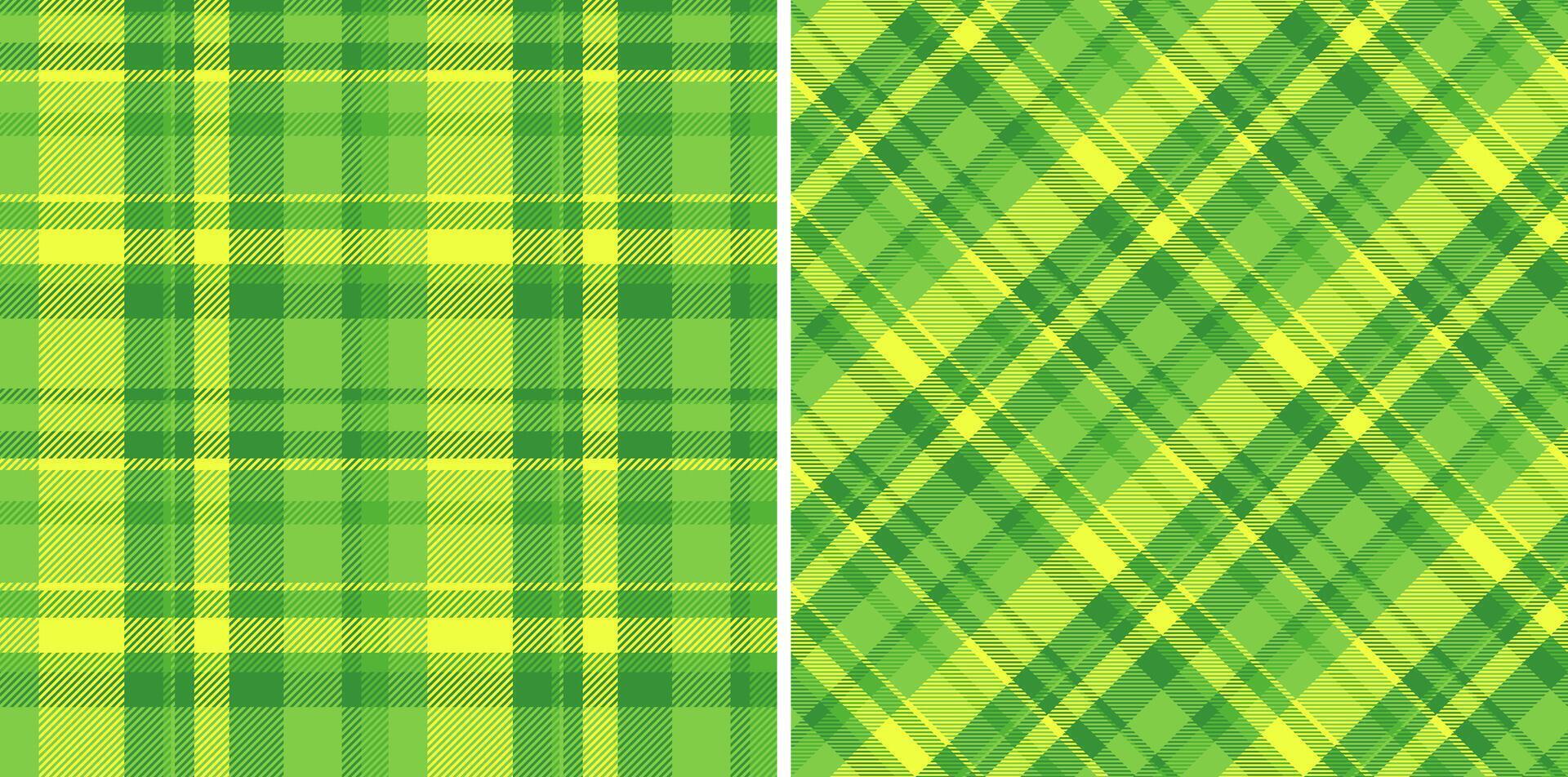 Plaid pattern of textile seamless tartan with a fabric check texture background. Set in favorite colors for stylish wrapping options and gifts. vector