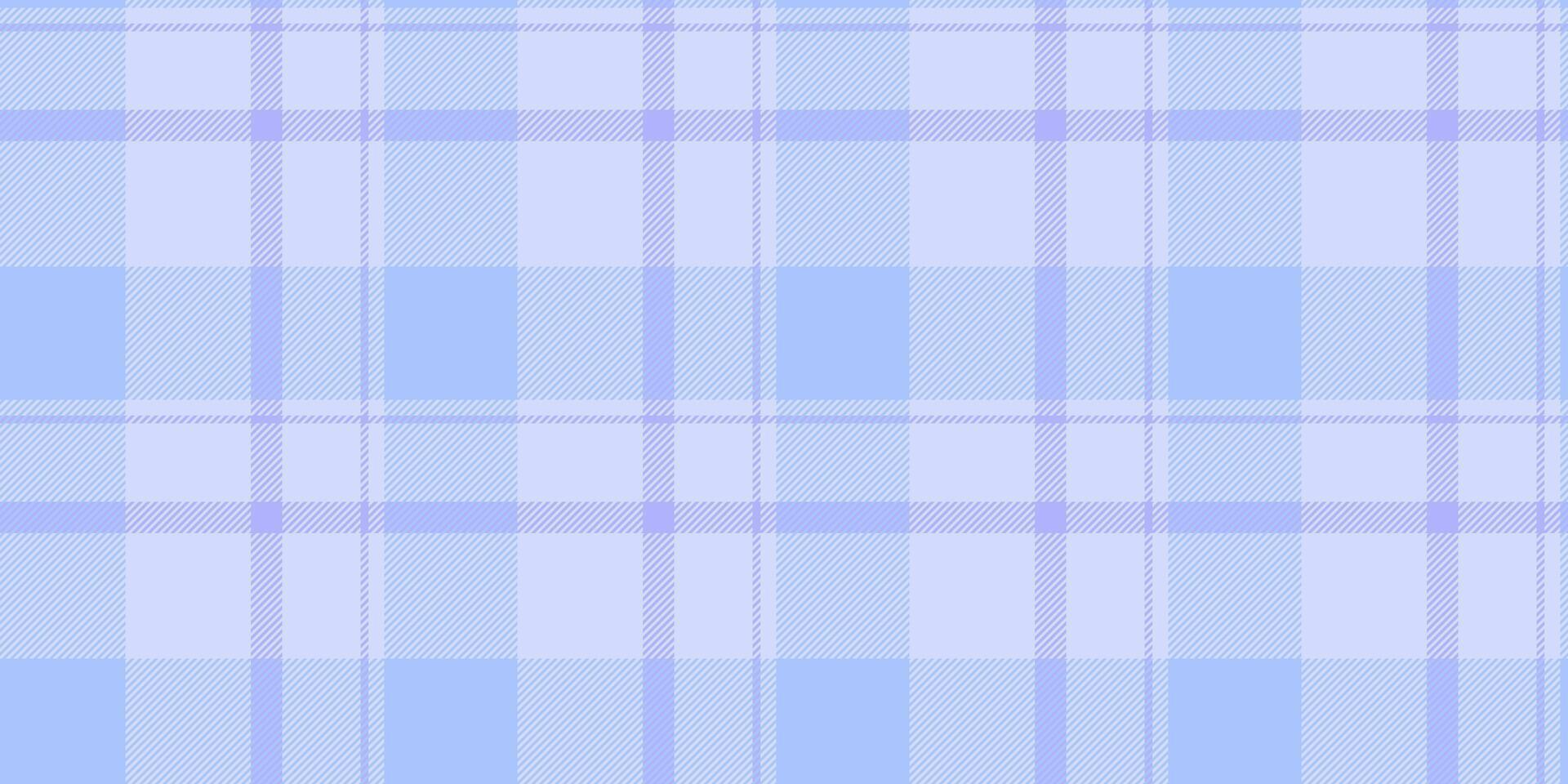 Grid pattern seamless, perfection plaid check fabric. Unique background texture tartan textile in blue and light colors. vector