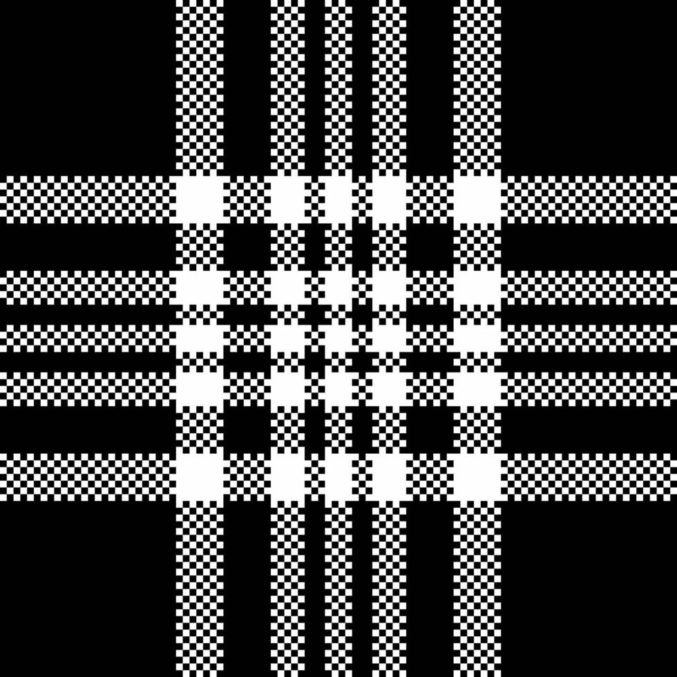 Square tartan texture textile, graphic fabric check. Teen plaid pattern background seamless in black and white colors. vector