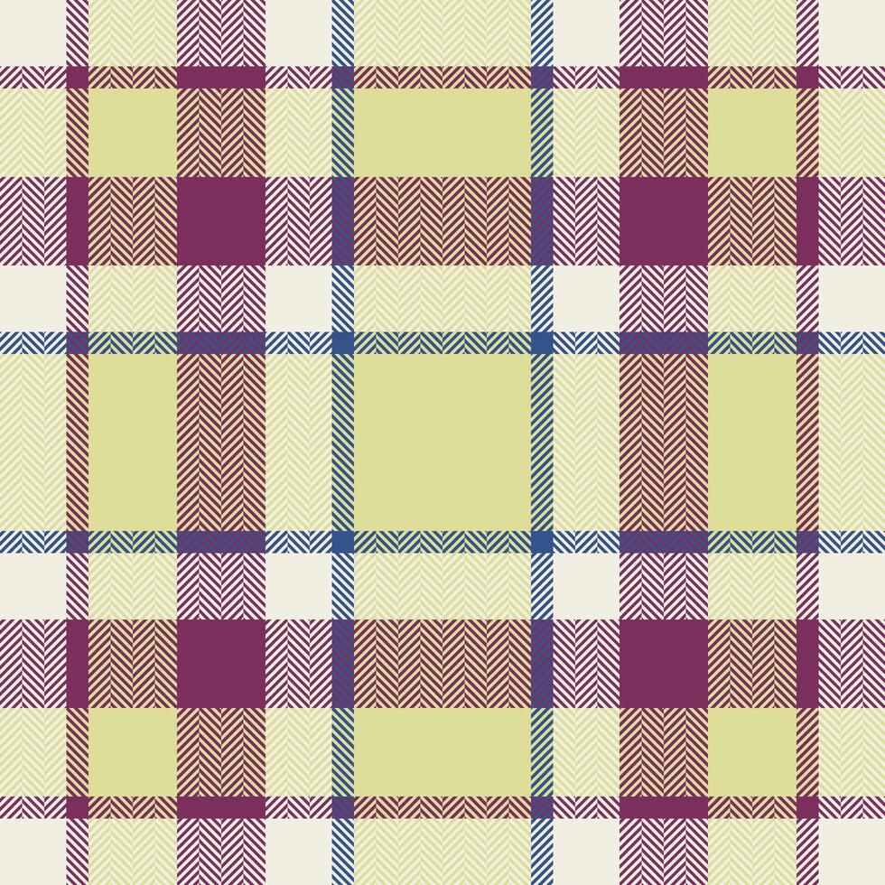 Plaid check pattern. Seamless fabric texture. Tartan textile print. vector