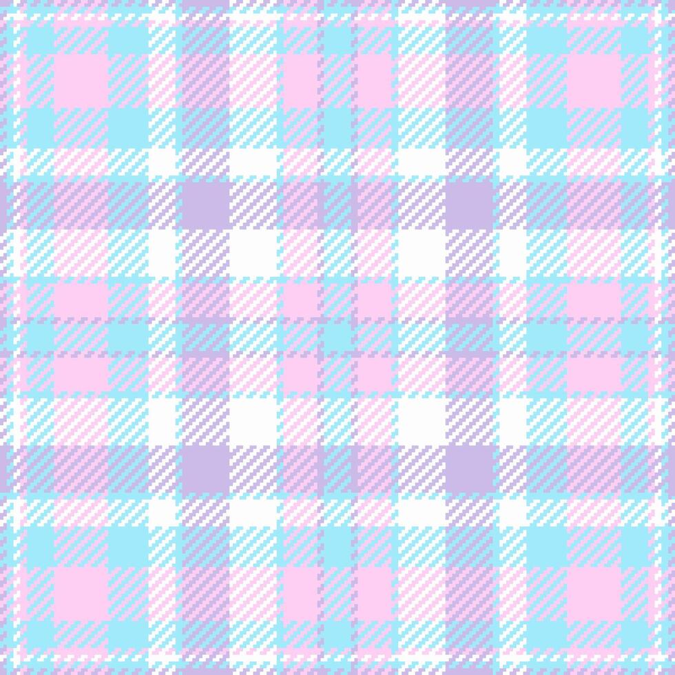 Brazil background pattern textile, quality tartan plaid . 40s fabric seamless check texture in light and cyan colors. vector