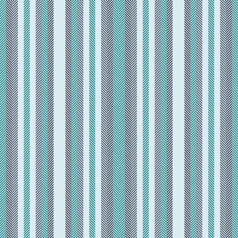Presentation texture fabric vertical, ribbon stripe pattern . Material lines textile background seamless in light and cyan colors. vector