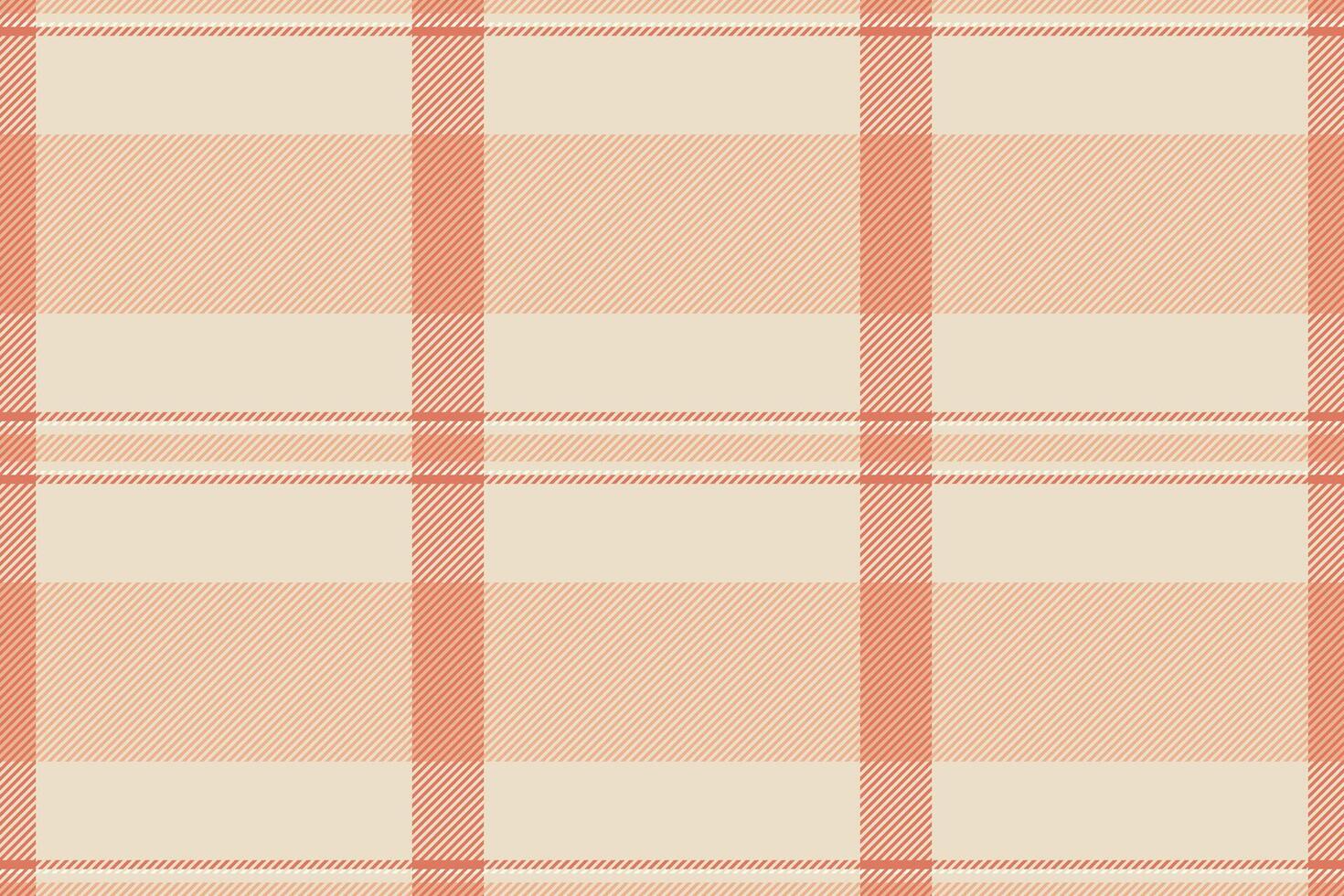 Platform check fabric , famous tartan texture background. Flowing plaid pattern textile seamless in light and orange colors. vector