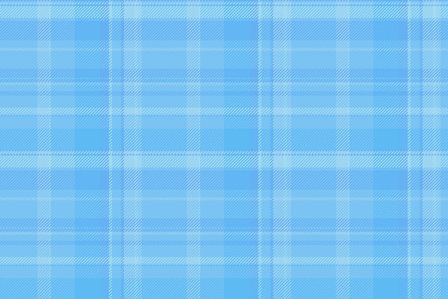 Manufacture textile plaid check, attire background seamless. Rest fabric texture pattern tartan in cyan color. vector