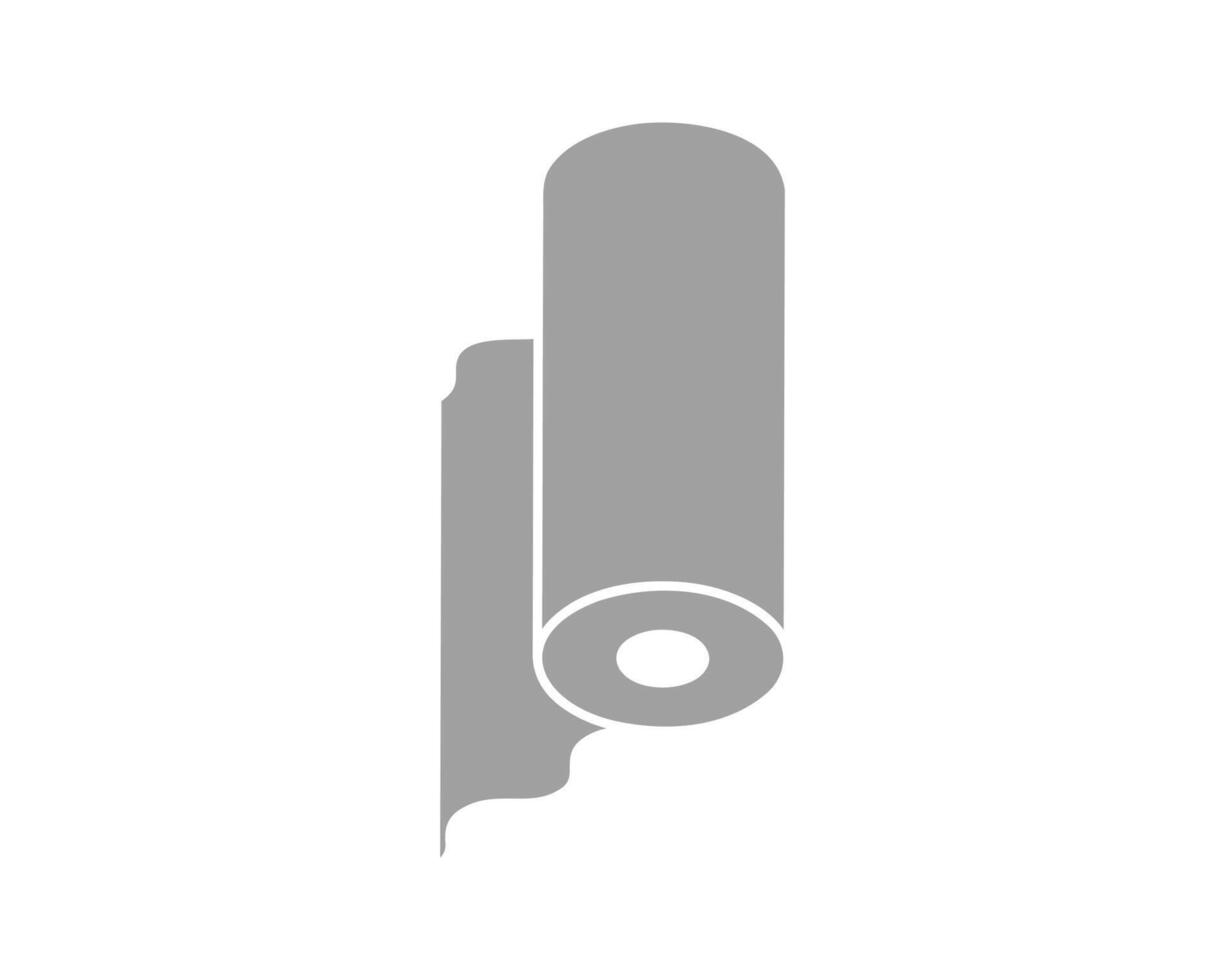 Textile roll icon. Paper tube illustration design for kitchen cleaning towel, carpet, scroll whatman, fabric. vector