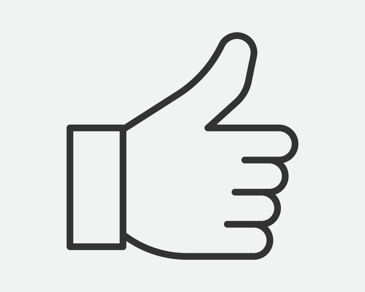 Hand Gesture Icon Line Simple Trendy Design. vector