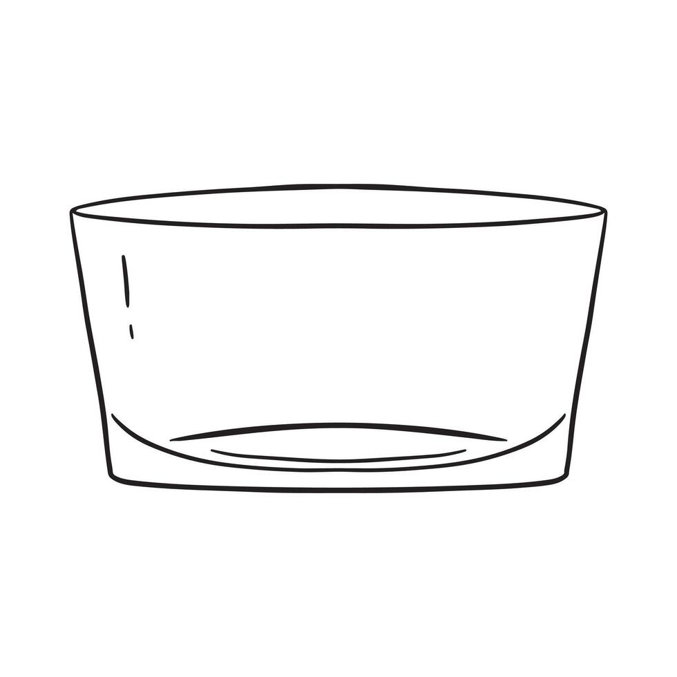 Drinking Glass Sketch Illustration vector