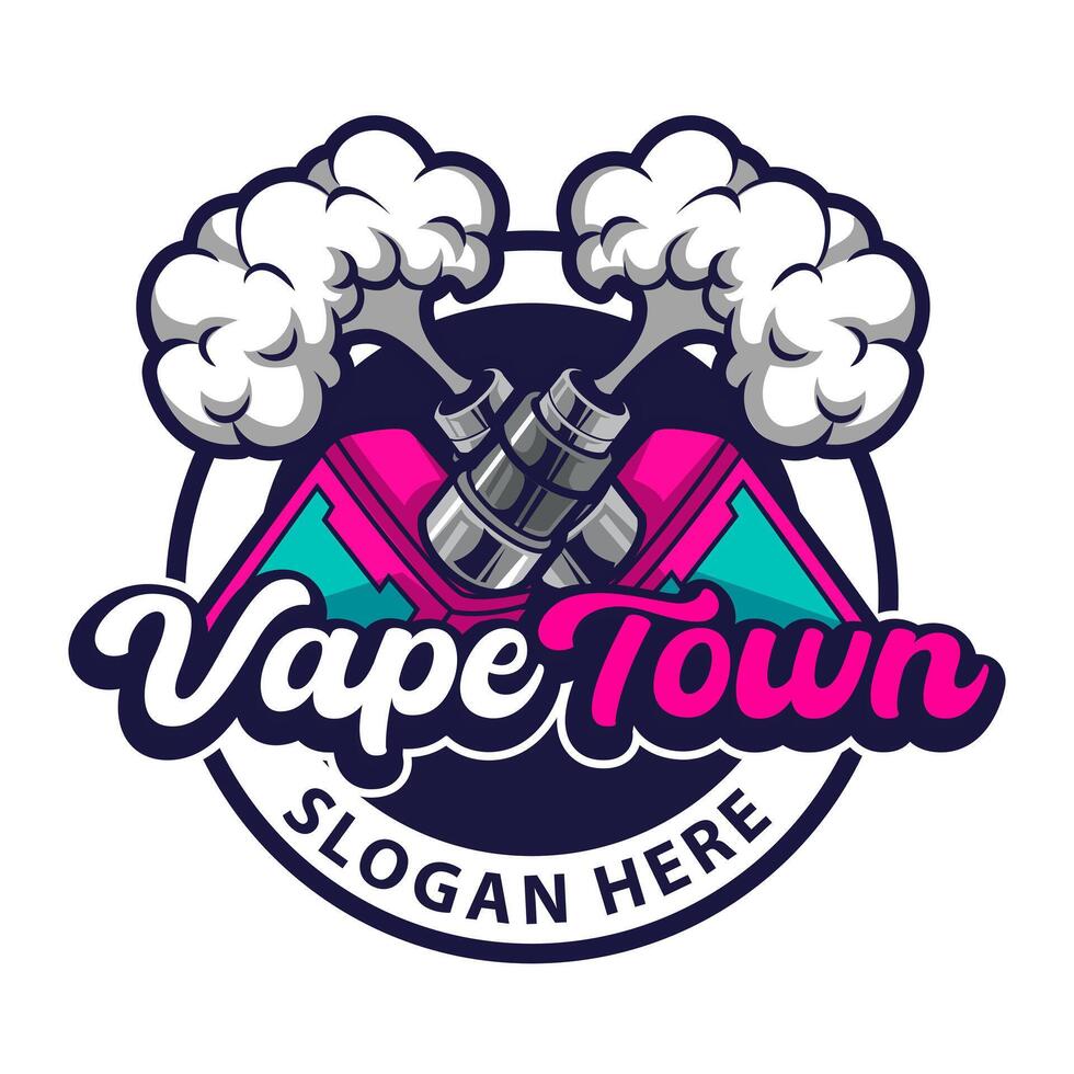 vape esport logo company template vector