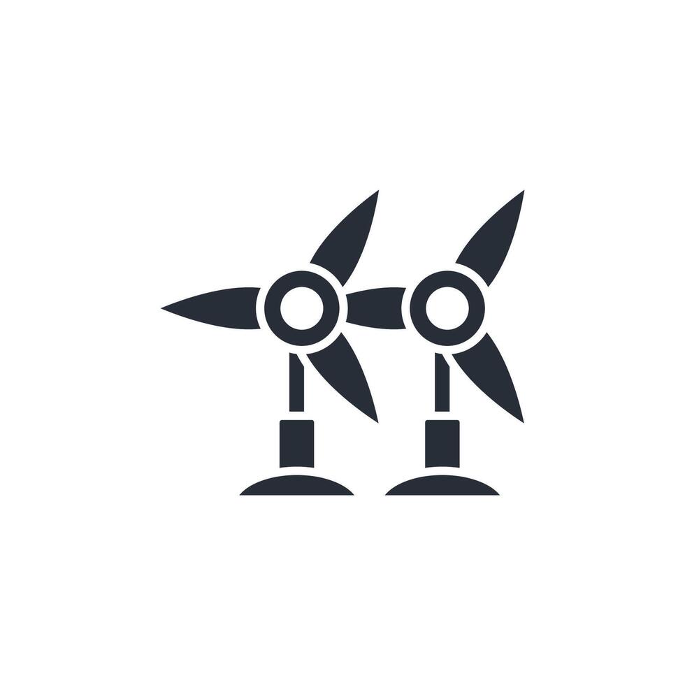 Wind turbine icon. .Editable stroke.linear style sign for use web design,logo.Symbol illustration. vector