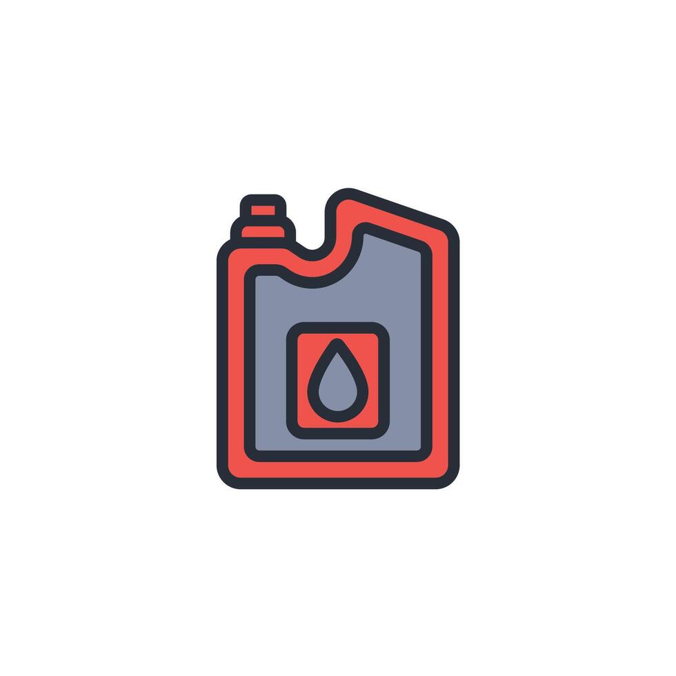 jerrycan icon. .Editable stroke.linear style sign for use web design,logo.Symbol illustration. vector