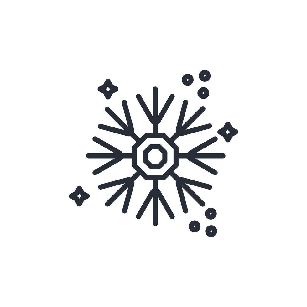 winter icon. .Editable stroke.linear style sign for use web design,logo.Symbol illustration. vector