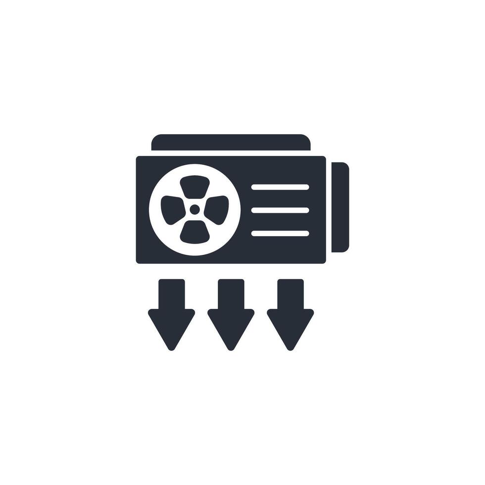 vent icon. .Editable stroke.linear style sign for use web design,logo.Symbol illustration. vector