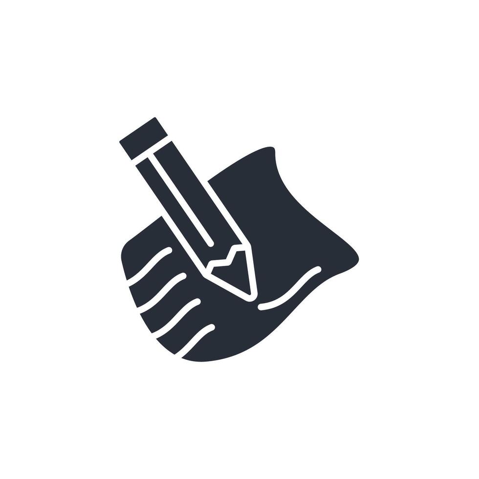 draw icon. .Editable stroke.linear style sign for use web design,logo.Symbol illustration. vector