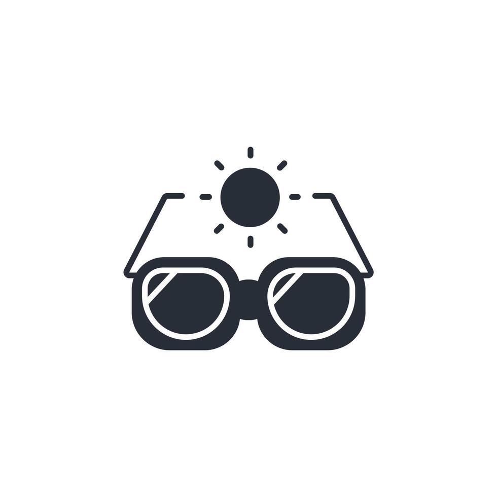 Sunglasses icon. .Editable stroke.linear style sign for use web design,logo.Symbol illustration. vector