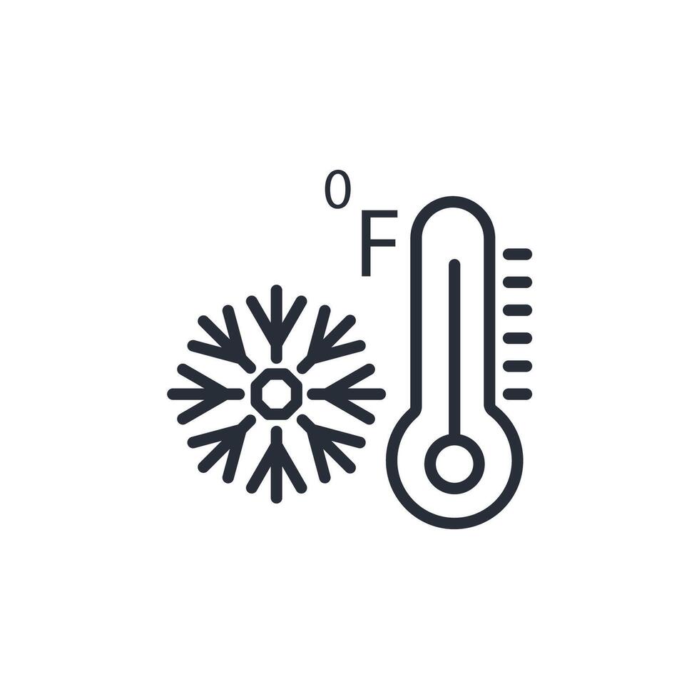degree fahrenheit icon. .Editable stroke.linear style sign for use web design,logo.Symbol illustration. vector