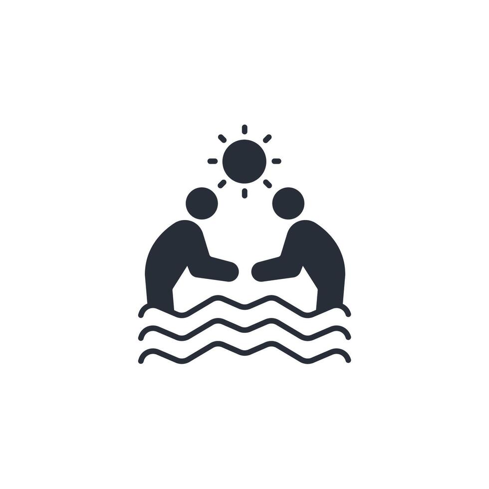 Summer icon. .Editable stroke.linear style sign for use web design,logo.Symbol illustration. vector