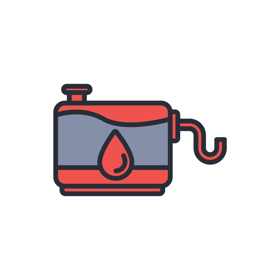 fuel tank icon. .Editable stroke.linear style sign for use web design,logo.Symbol illustration. vector