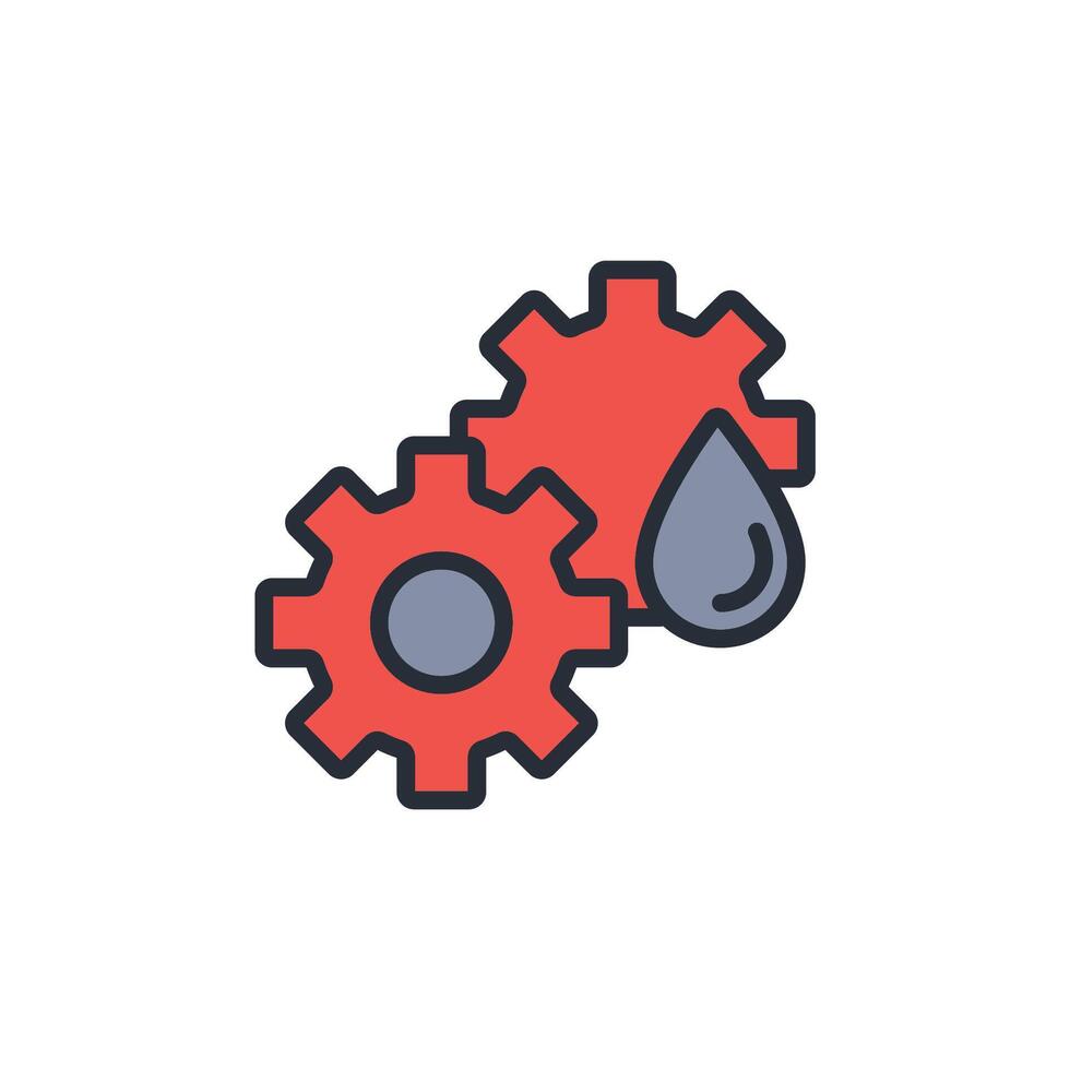 Lubricant oil icon. .Editable stroke.linear style sign for use web design,logo.Symbol illustration. vector