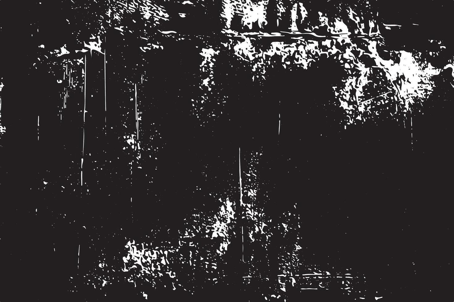 Gritty Black Grunge Texture on Rough Weathered Wall vector