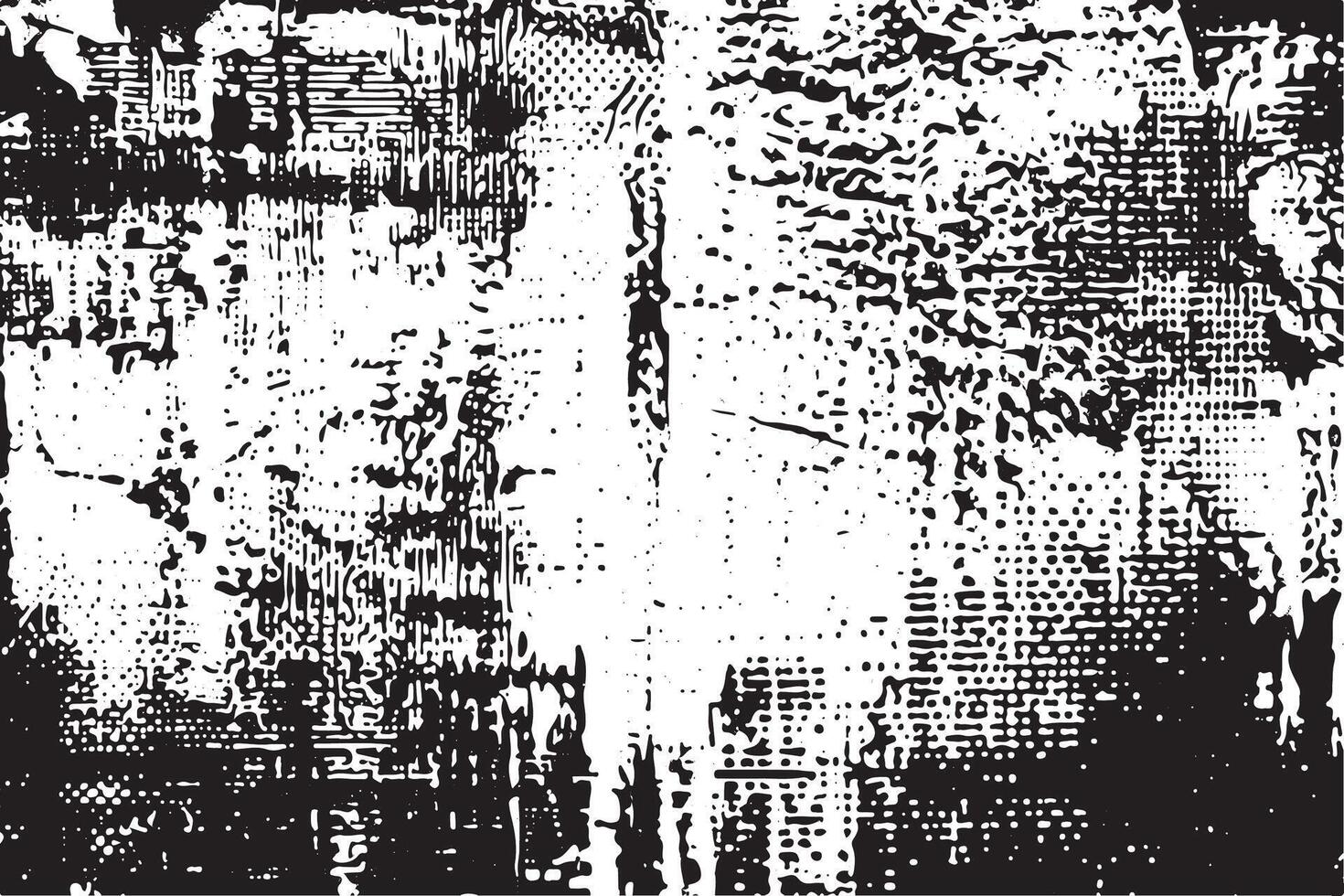 Vintage grunge texture with distressed overlay and rough monochrome effect vector