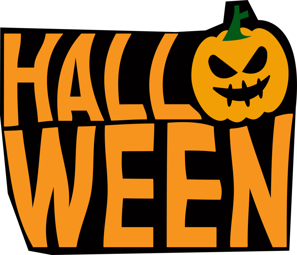 The Halloween icon for stamp or sticker concept png