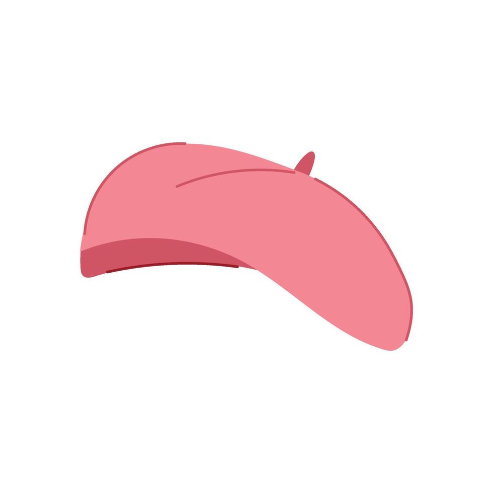 accessory beret cartoon illustration vector