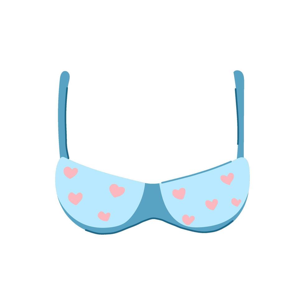 racerback bra modern cartoon illustration vector