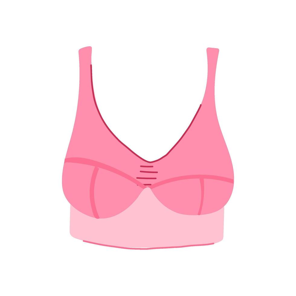 pushup bra modern cartoon illustration vector
