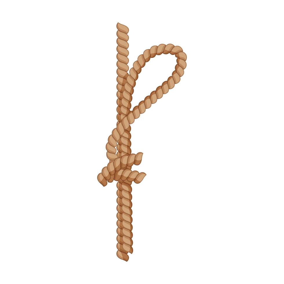loop rope knot cartoon illustration vector