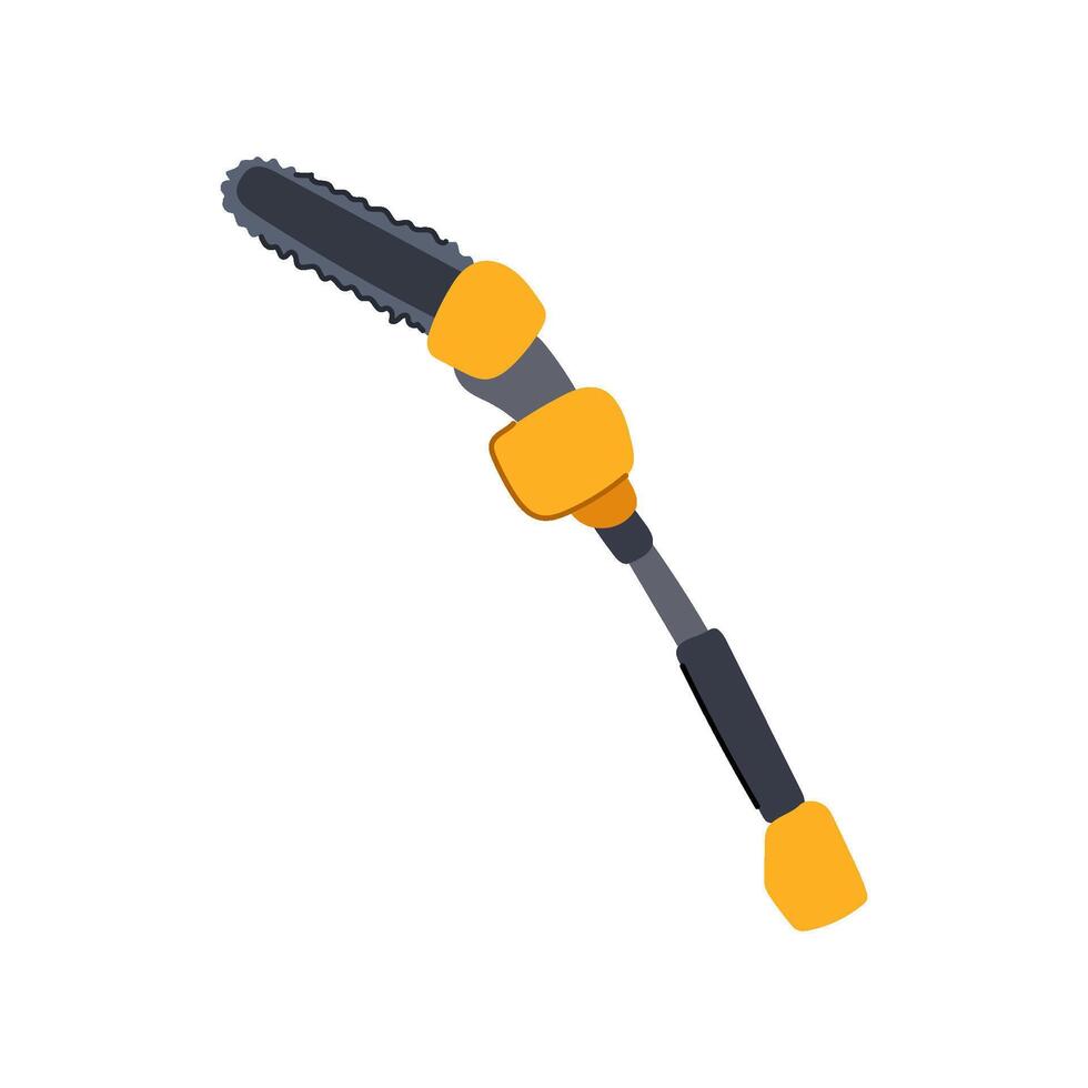 arborist tree trimmer cartoon illustration vector