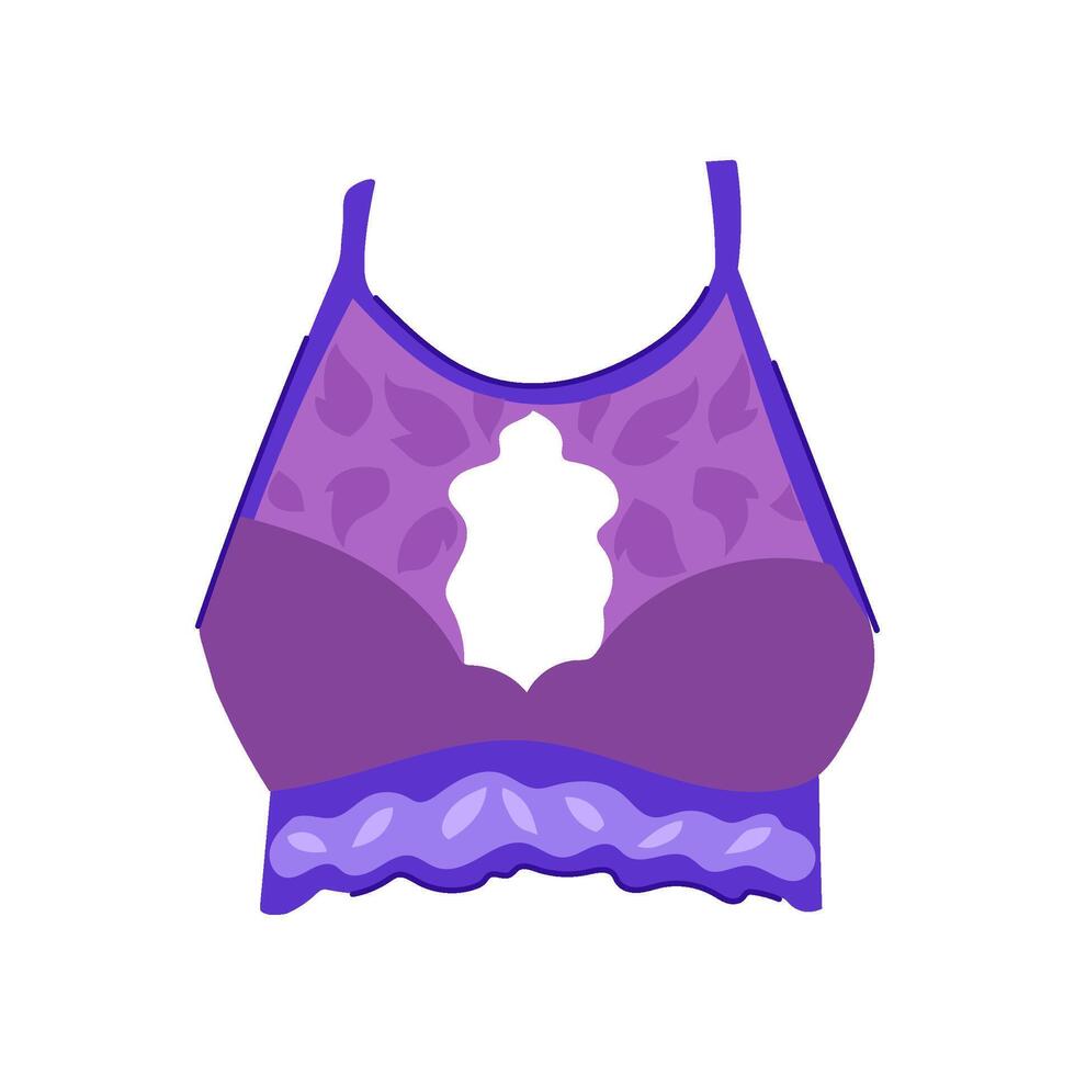 support bra lace cartoon illustration vector