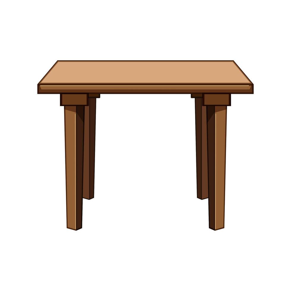 versatile plastic table cartoon illustration vector