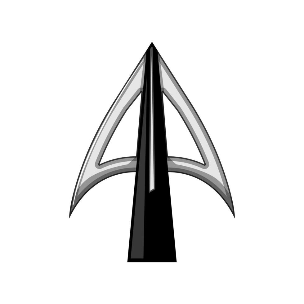 tool arrowhead cartoon illustration vector