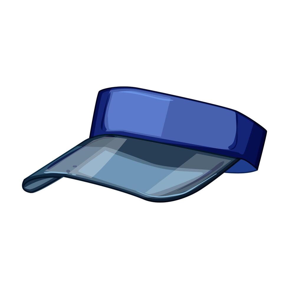 golf visor cap cartoon illustration vector