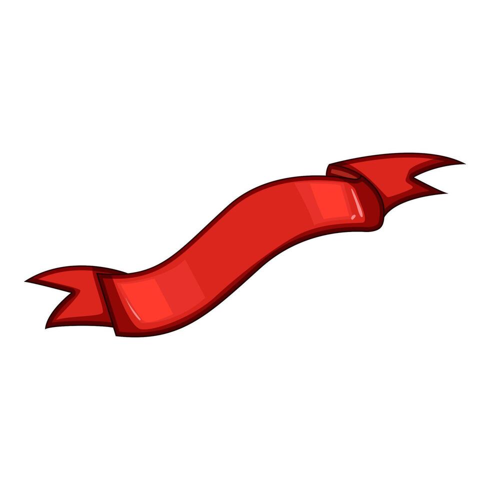 education red ribbon retro cartoon illustration vector