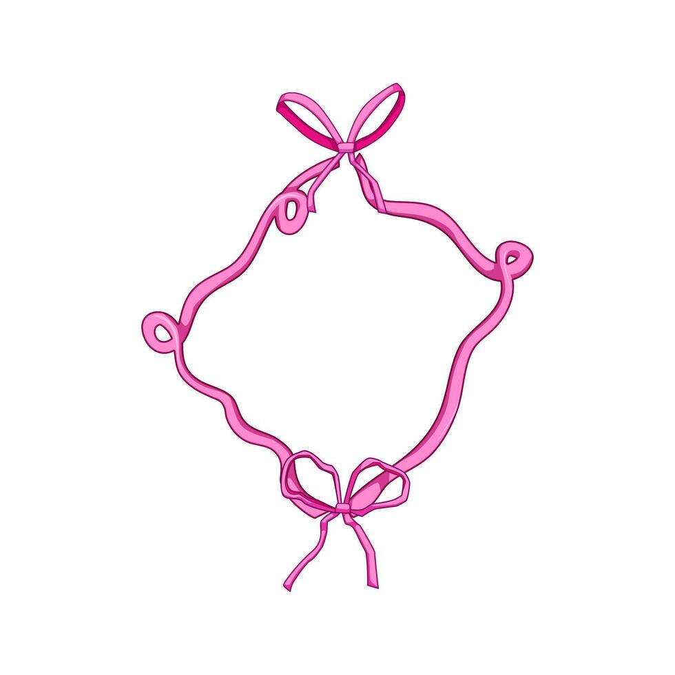 charm coquette cartoon illustration vector