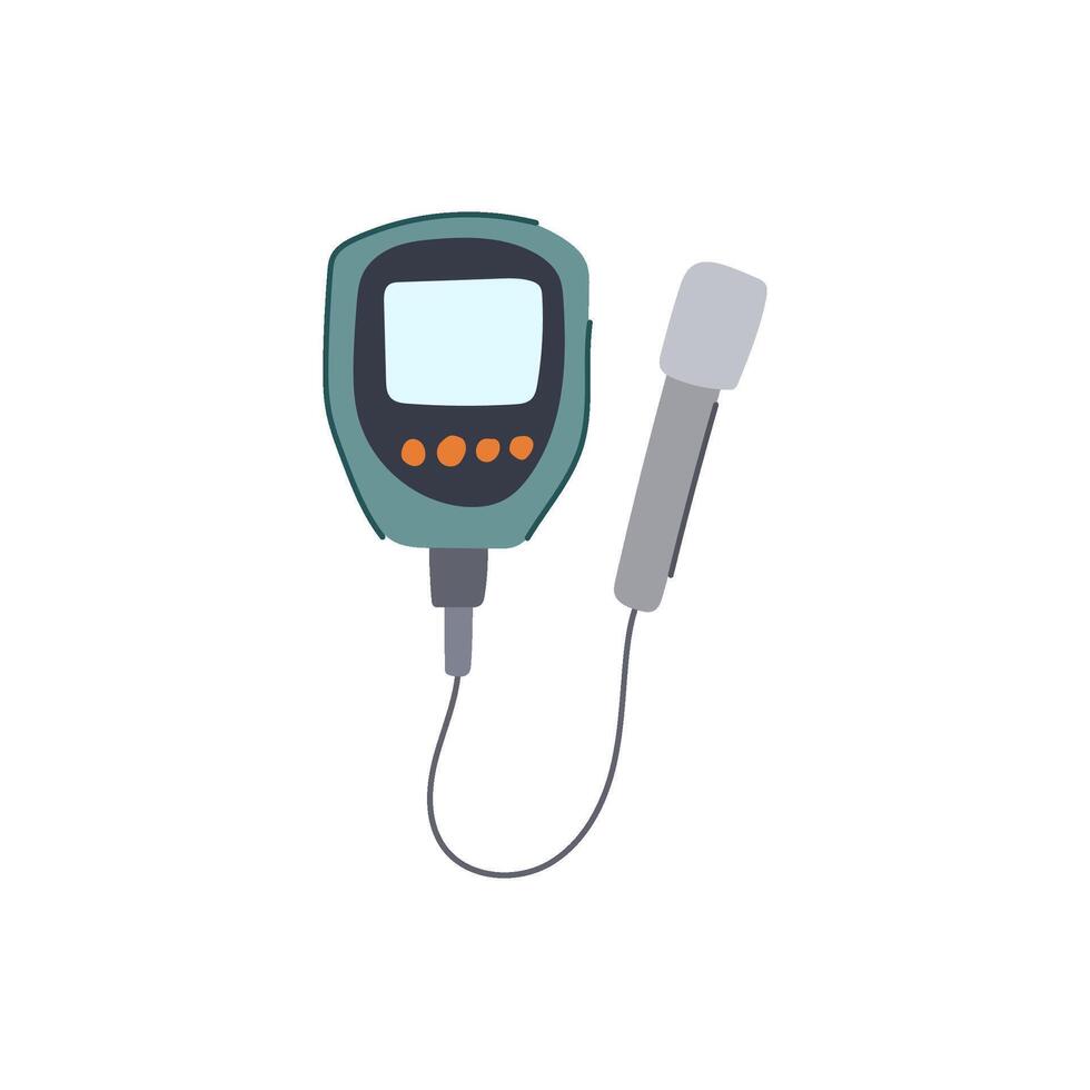 acidity ph meter cartoon illustration vector
