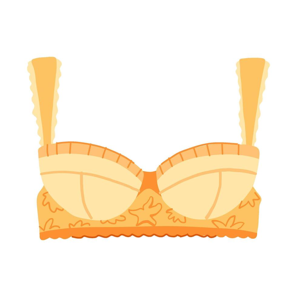 lette bra sexy cartoon illustration vector