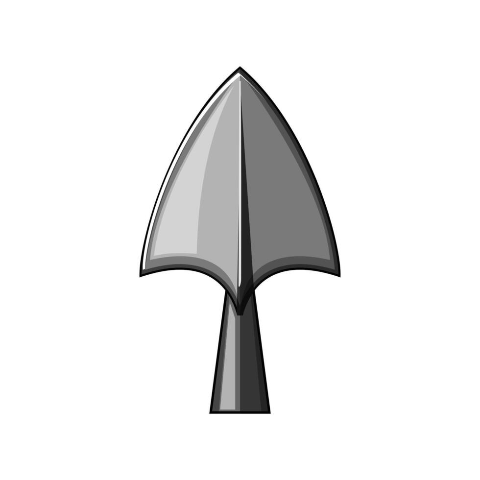 artifact arrowhead cartoon illustration vector