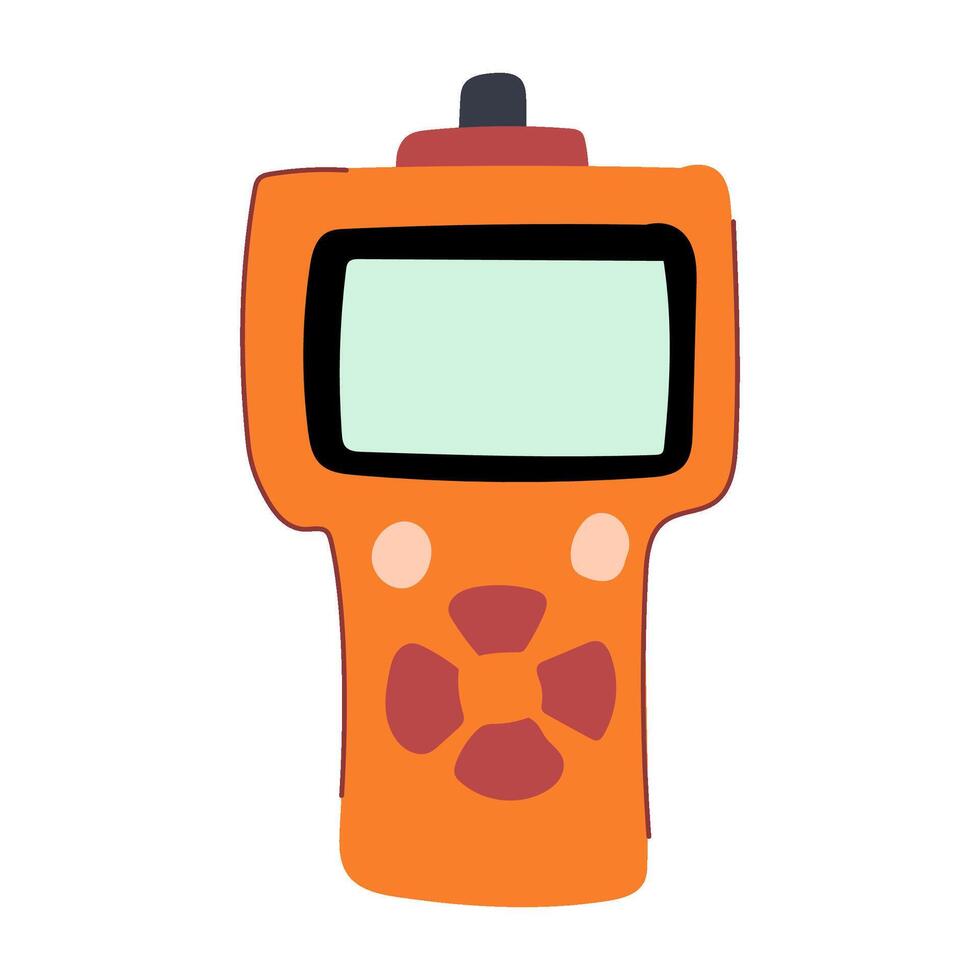 reader car diagnostic scanner cartoon illustration vector