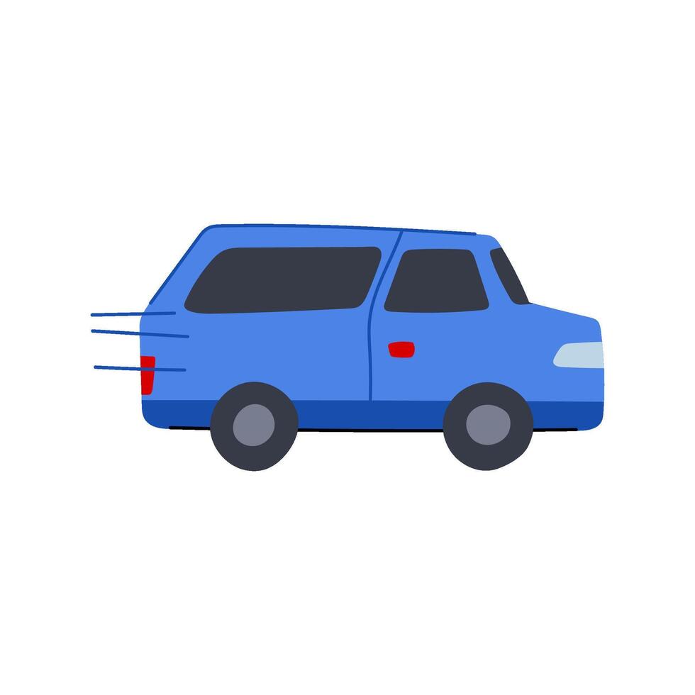 transport delivery truck cartoon illustration vector